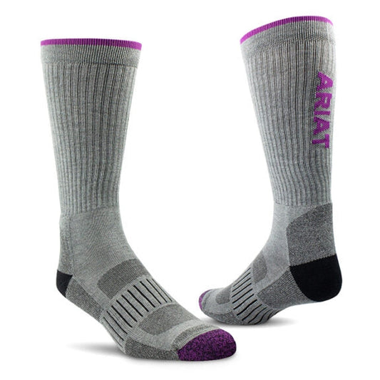 Ariat Women's TEK Series High Performance Crew Socks - 2pck