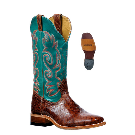 Boulet Women's Wide Square Toe Western Boots - West Turqueza