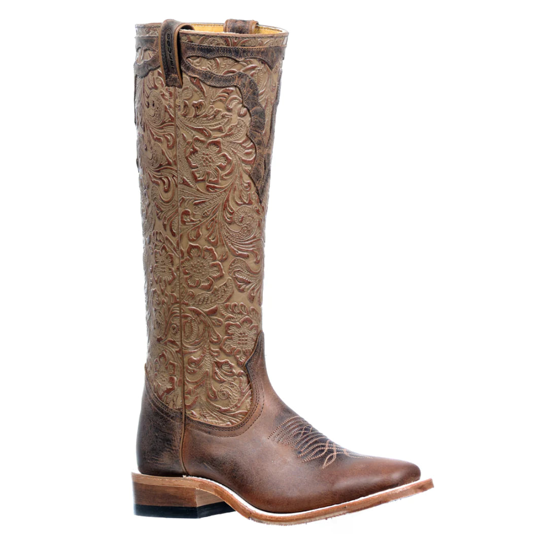 Boulet Women's Wide Square Toe Western Boots - Hillbilly Golden/Daisy Sand