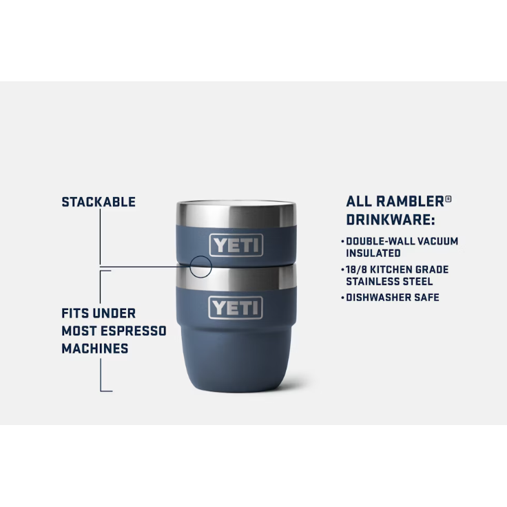 Yeti Rambler 118ml Stackable Cups - Wild Vine Red