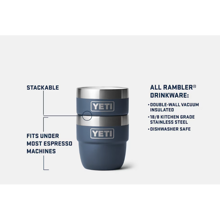 Yeti Rambler 118ml Stackable Cups - Big Sky Blue