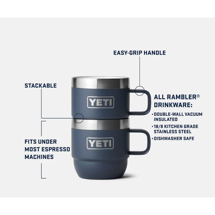 Yeti Rambler 177ml Stackable Mugs - Wild Vine Red