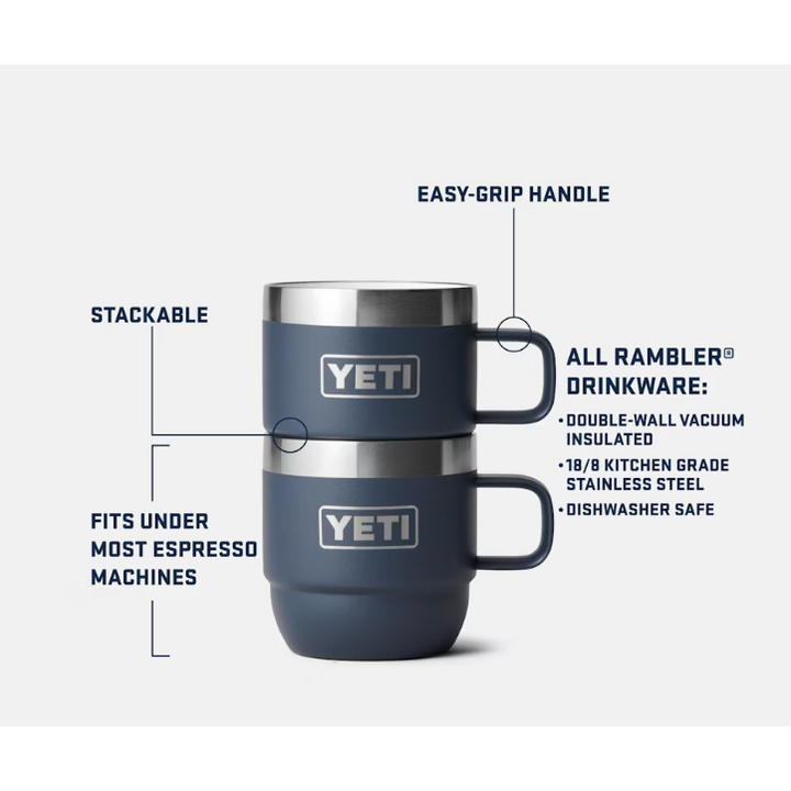 Yeti Rambler 177ml Stackable Mugs - Wild Vine Red