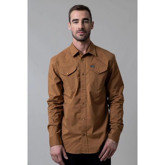 Kimes Men's Blackout Long Sleeve Dress Shirt - Assorted Colours