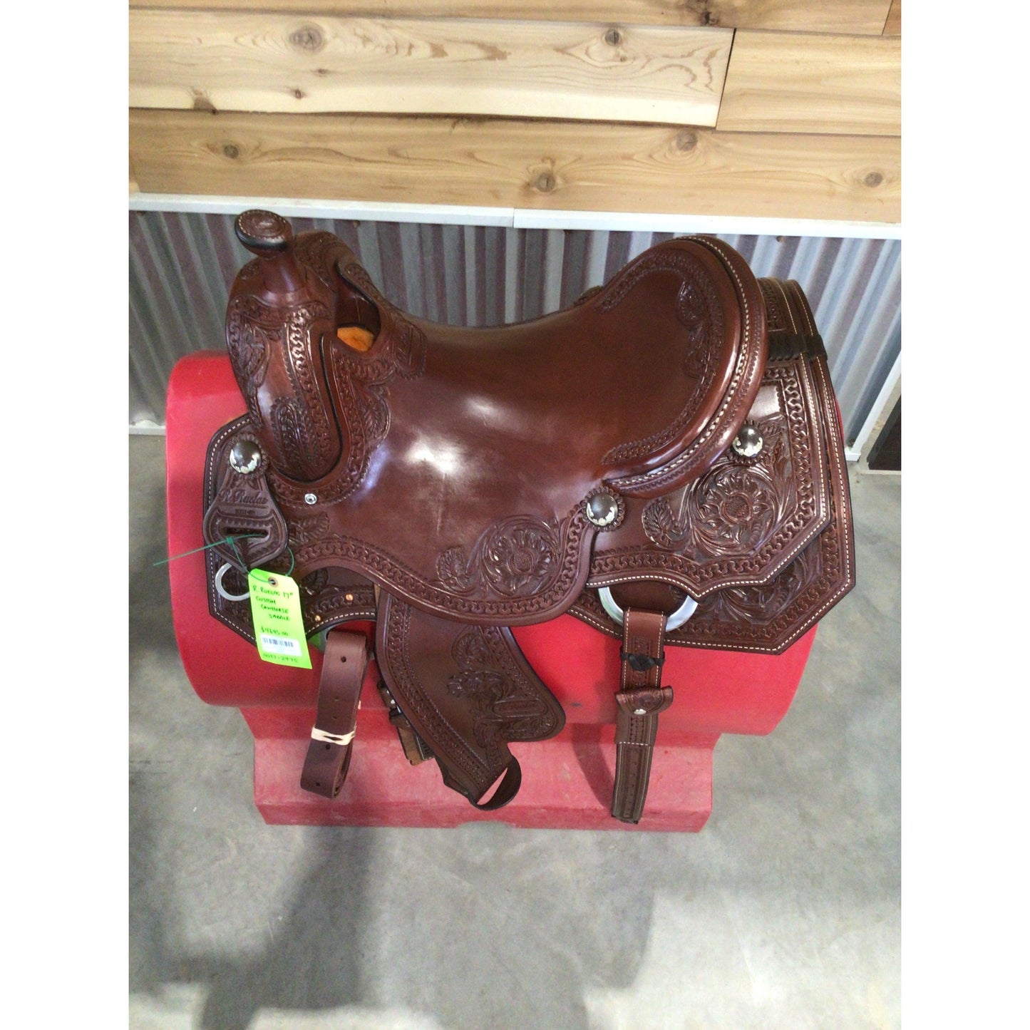 R. Ruelas 17" Custom Cowhorse Saddle