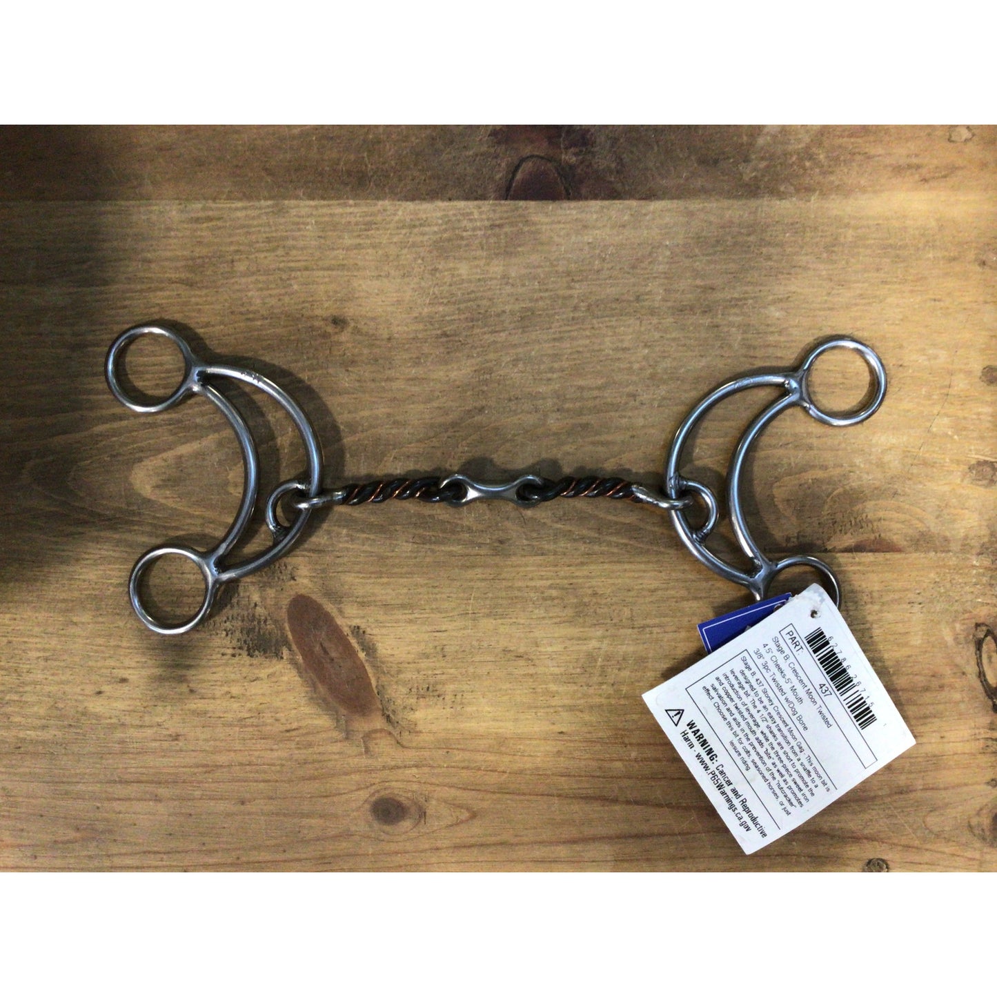 Reinsman Stage B Crescent Moon Twisted Bit