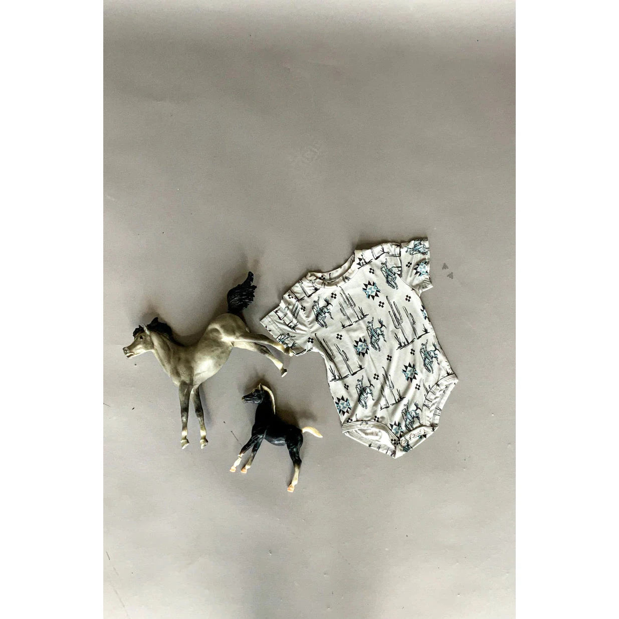 2 Fly Kid's Modern Marfa Onesie - White/Black