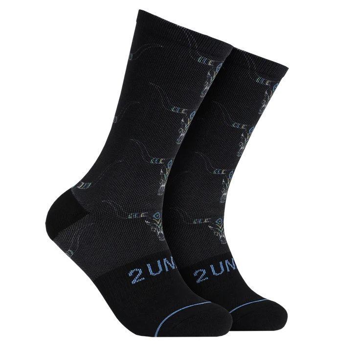 2UNDR Men's Flex Printed Crew Socks