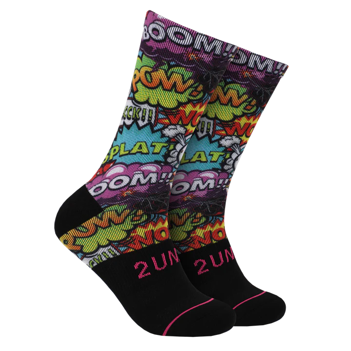 2UNDR Men's Flex Printed Crew Socks