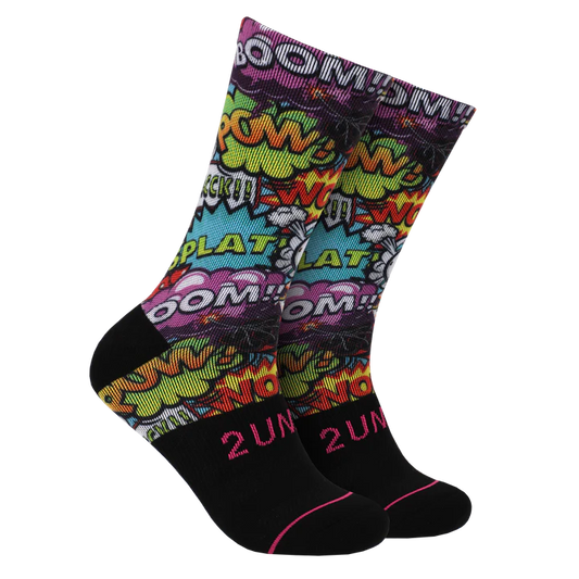 2UNDR Men's Flex Printed Crew Socks