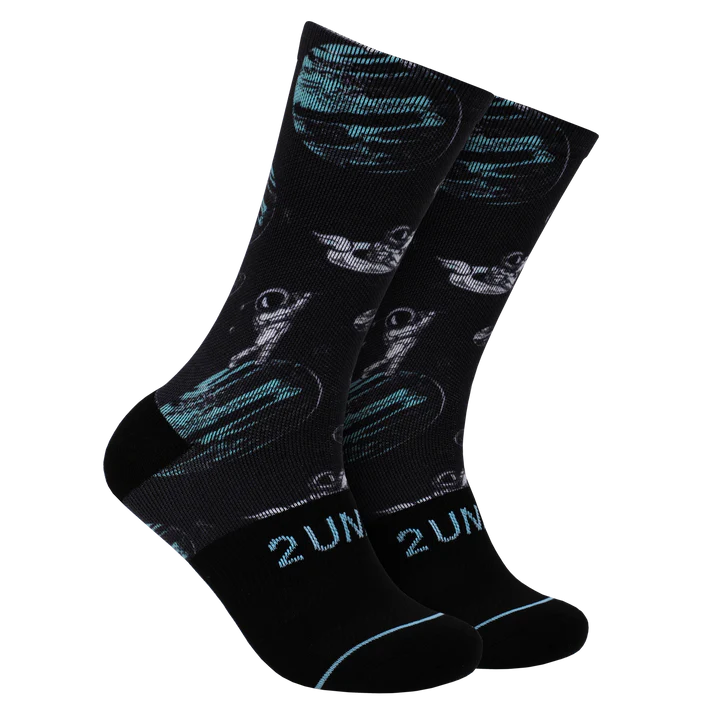 2UNDR Men's Flex Printed Crew Socks