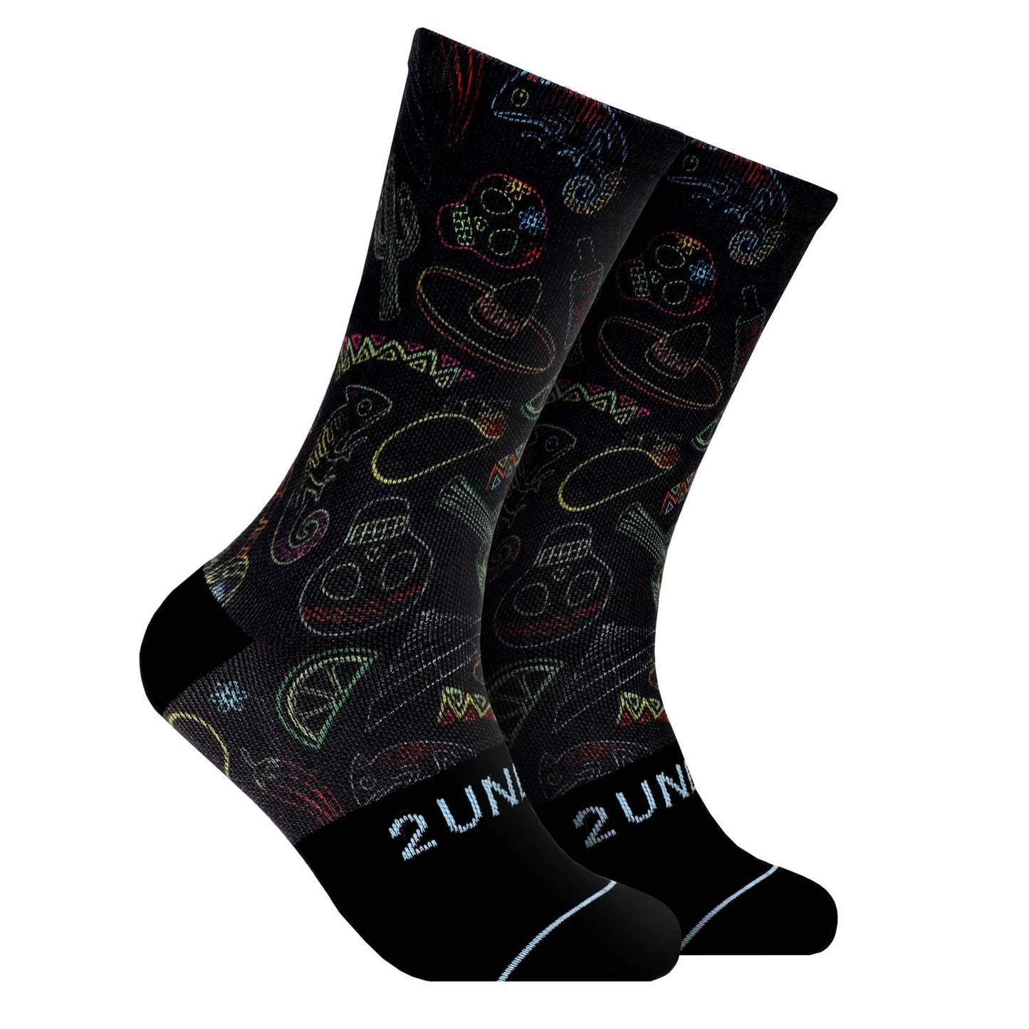 2UNDR Men's Flex Printed Crew Socks