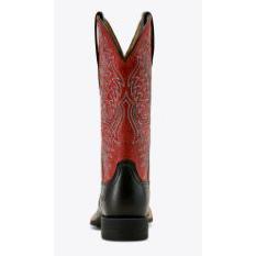 Ariat Women's Round Up W Toe- Black Deertan