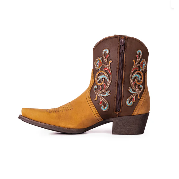 Montana West Women's Western Embroidered Cowgirl Boot- Multi