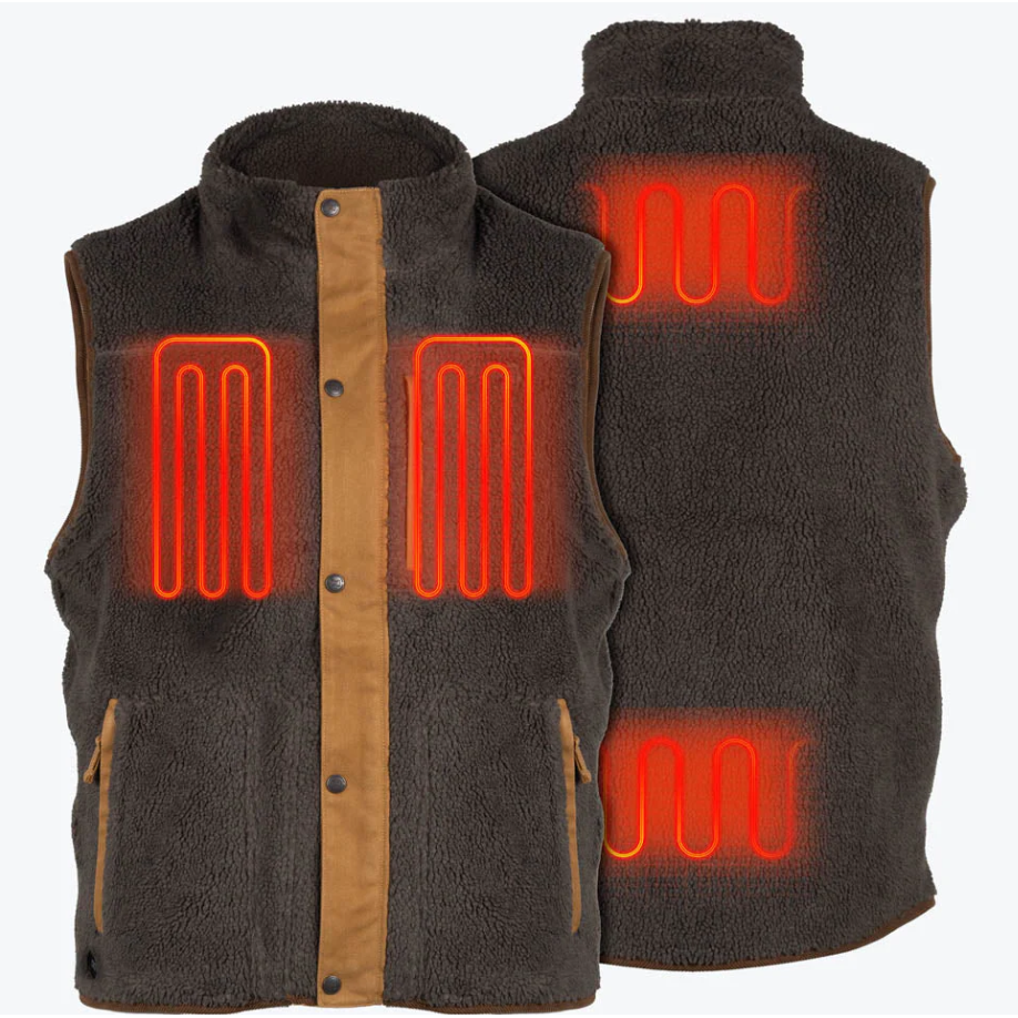 Fieldsheer Men's Ranch Sherpa Vest- Charcoal