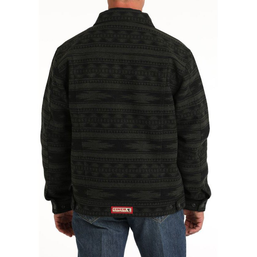 Cinch Men's Lined Trucker Jacket - Forest/Black