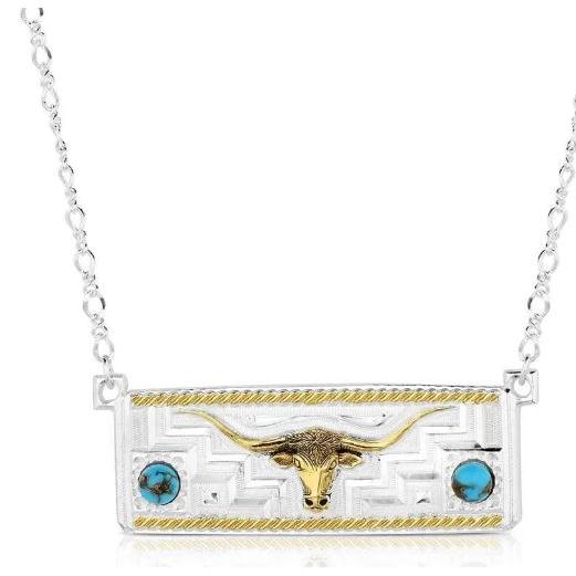 Montana Silversmiths Longhorn Trails Necklace