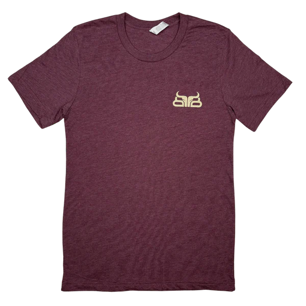 Baredown Brand Canyon Short Sleeve Tee Shirt- Cardinal