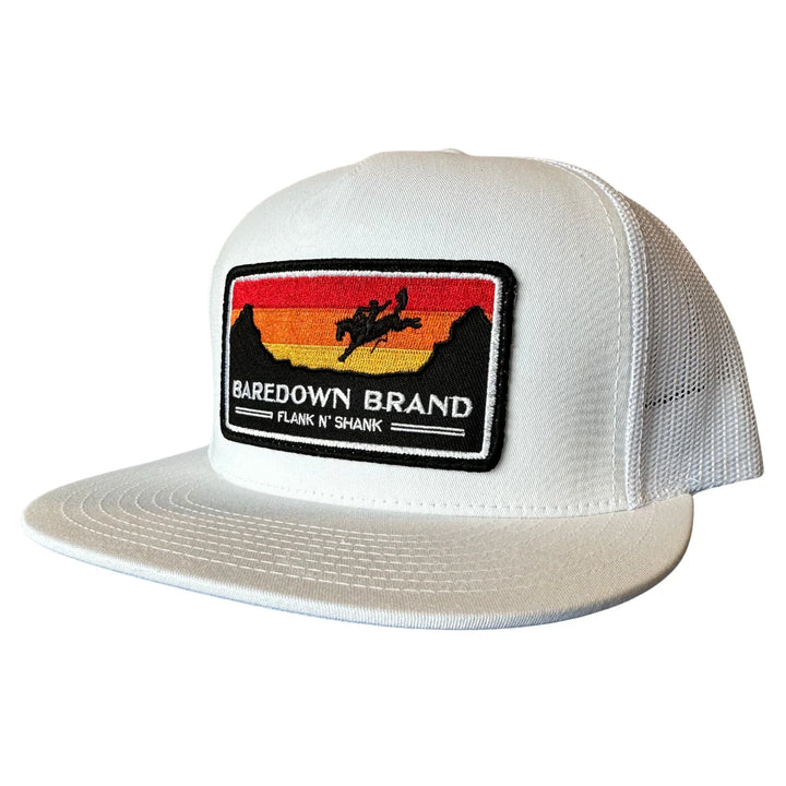 Baredown Brand Ball Cap Sunset Flat Bill Cap - Irvine Tack &amp; Western Wear