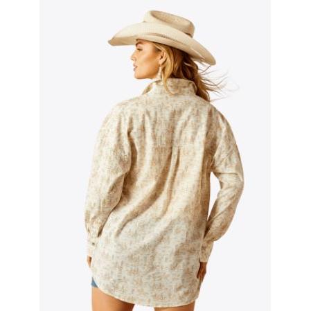 Ariat Women's Poppy Summer Overshirt Shirt- Comic Toile