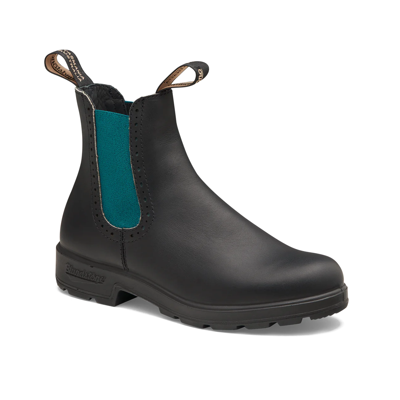 Blundstone Women's Original #2320 High Top - Black w/Green Elastic