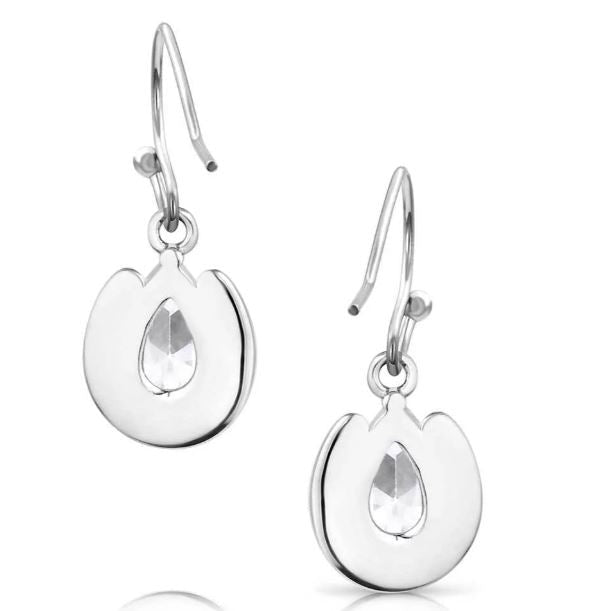 Montana Silversmiths Lucky Trot Crystal Earrings