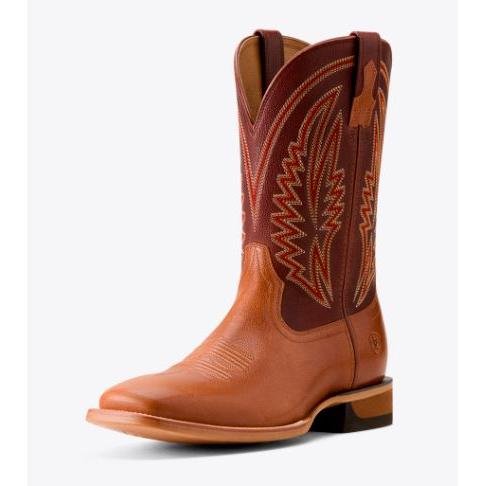 Ariat Men's Sidewinder Wide Square Toe Cowboy Boot- Glory Tan