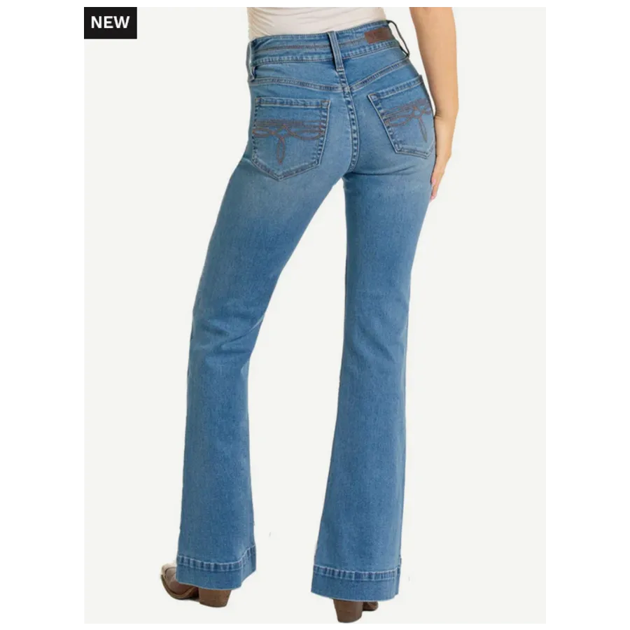 Rock & Roll Women's Double Waistband HR Trouser - Medium Vintage