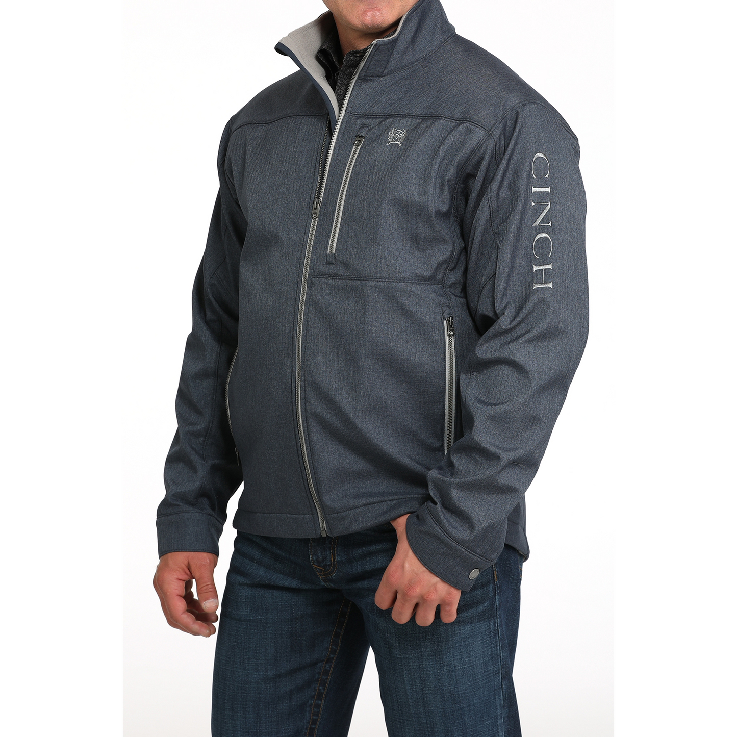 Cinch Mens Bonded Long Sleeve Jacket -Navy