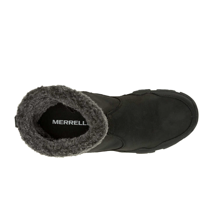 Merrell Women's Coldpack 3 Thermo Mid Zip Waterproof Boot- Black