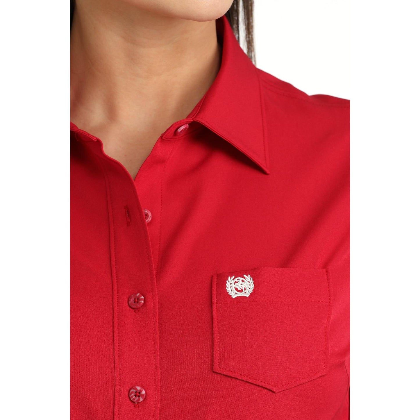 Cinch Women's Long Sleeve Arenaflex Shirt- Pink