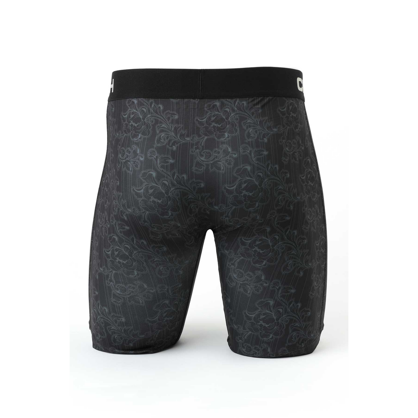 Cinch 9" Floral Boxer Brief- Black