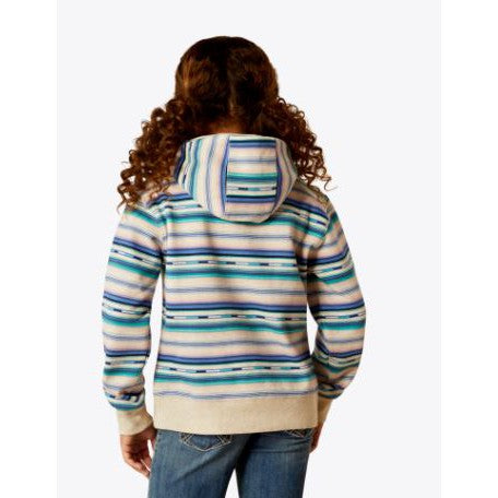 Ariat Girl's Long Sleeve Ariat 2.0 Hoodie- Stream Serape Print