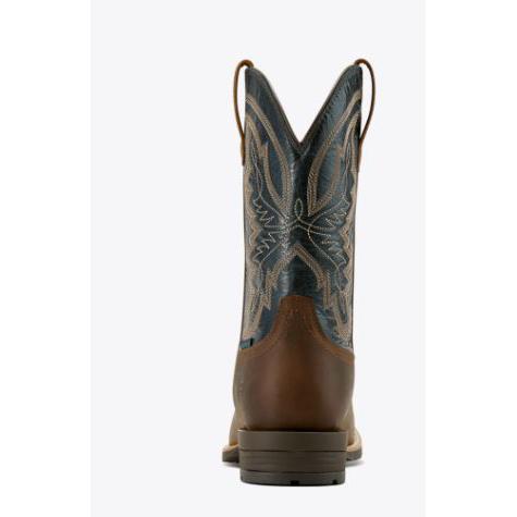 Ariat Men's Hybrid Ranchwork Waterproof Cowboy Boot- Tavern Taupe