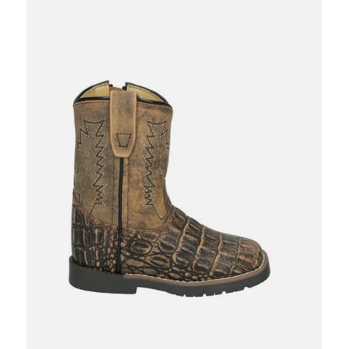 Smoky Mountain Boots Toddler Autry Western Boots- Sanded Black/Brown - Irvine Tack & Western Wear