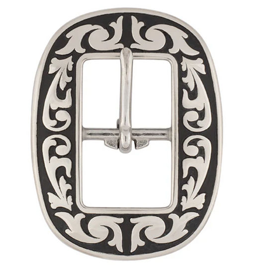 Weaver Leather 04420 Horse Shoe Brand 3/4"  Floral Buckle