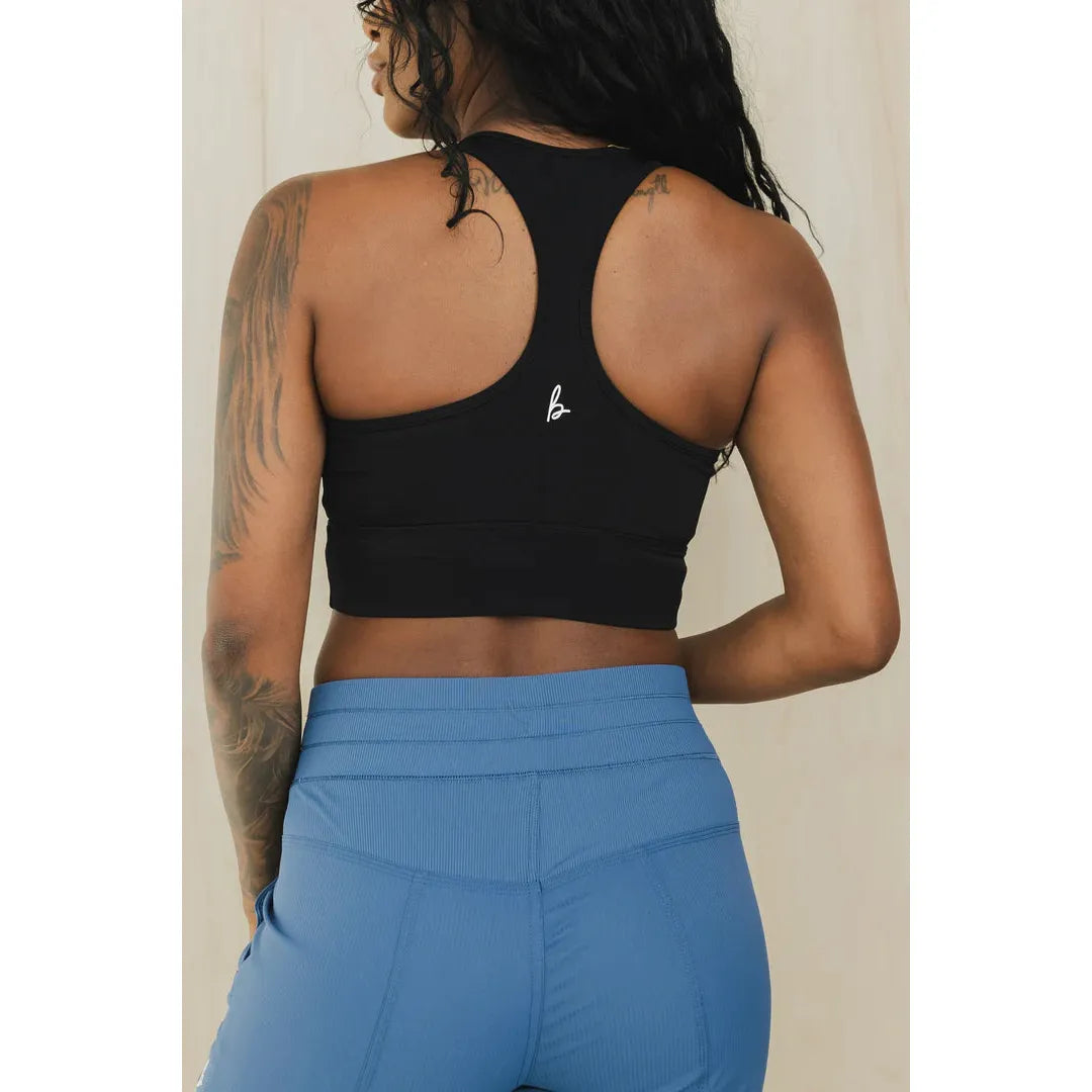 Bare Activewear Women's Racerback Bra- Black