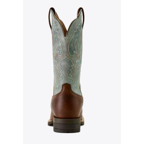 Ariat Womens Hybrid Ranchwork Western Boot- Peanut