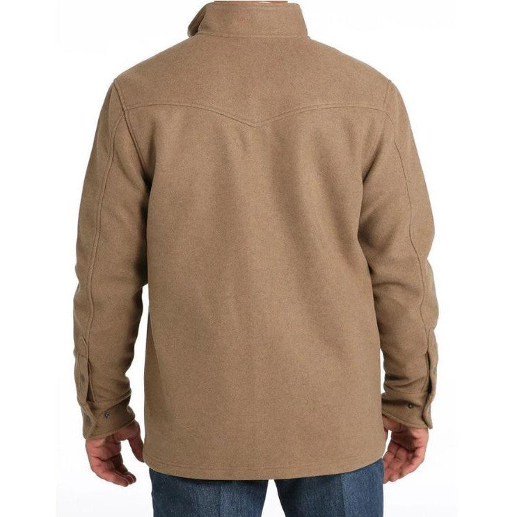 Cinch Men's Long Sleeve Shirt Jacket-Khaki