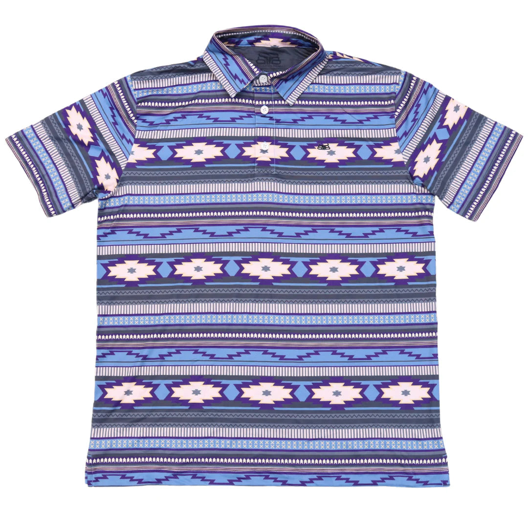Baredown Brand Aztec Polo - Assorted Colours
