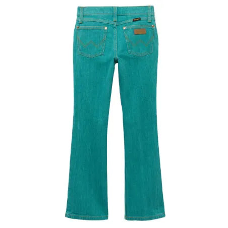 Wrangler Girl's Lainey Wilson Boot Hugger Jeans - Turquoise
