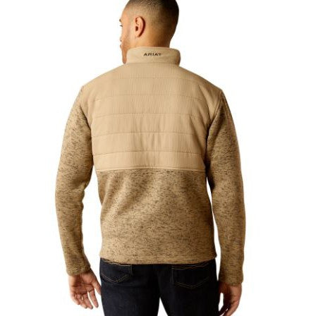 Ariat Men's Caldwell Long Sleeve Reinforced Chinchilla Fleece  Snap Sweater