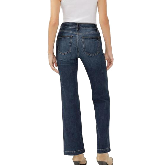 Silver Women's Luxe High Rise Stretch Trouser Jean - Dark Indigo