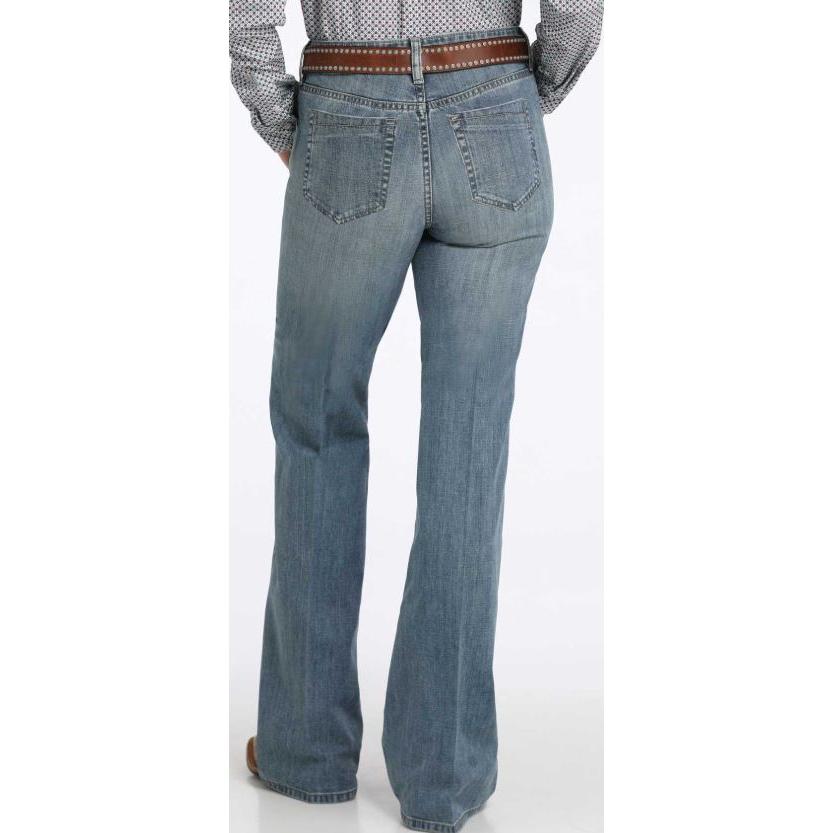 Cinch Women's Tatum  High Rise Trousers - Medium Wash