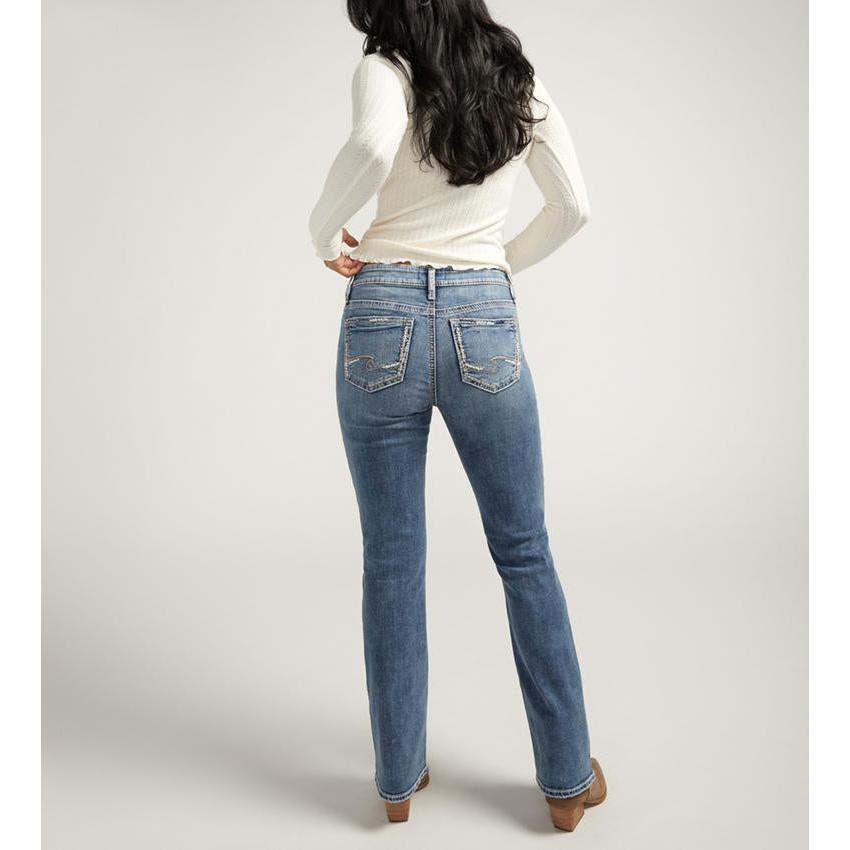 Silver Women's Slim Fit Elyse Slim Boot Jean- Indigo