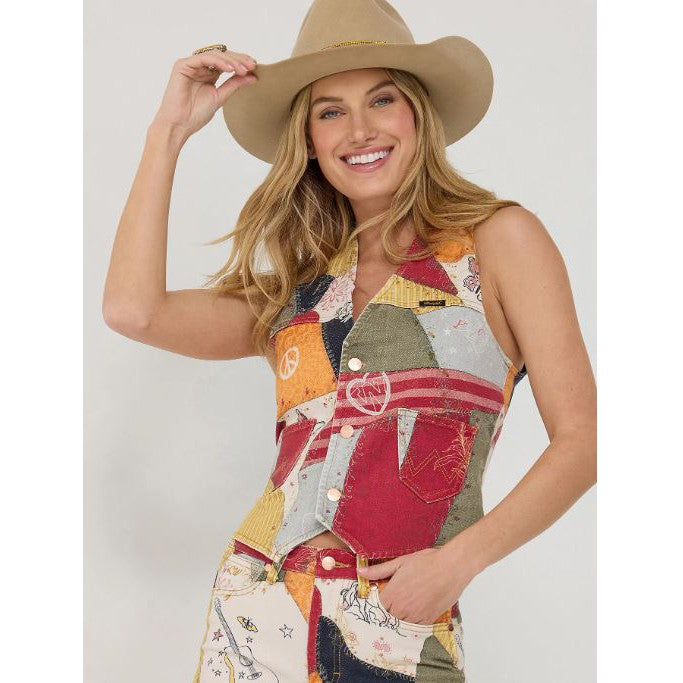 Wrangler Lainey Wilson Women's Sundown  Patchwork Vest