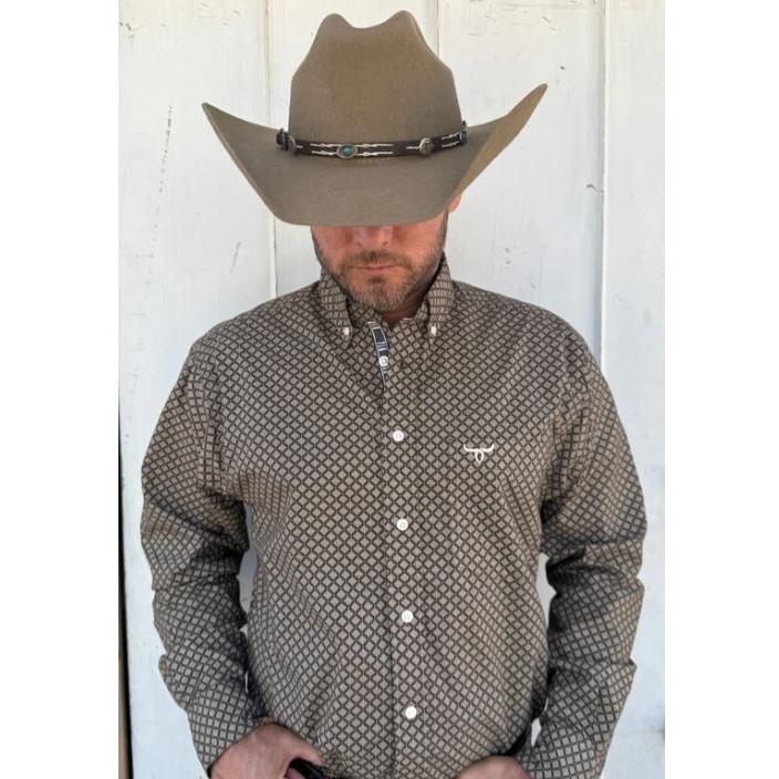 Drover Men's Signature Series Long Sleeve Shirt- Cheyenne