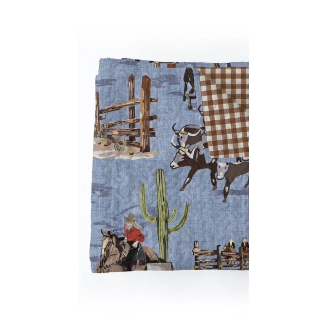 Ida Mae Blaze Chambray Quilt - Multiple Sizes