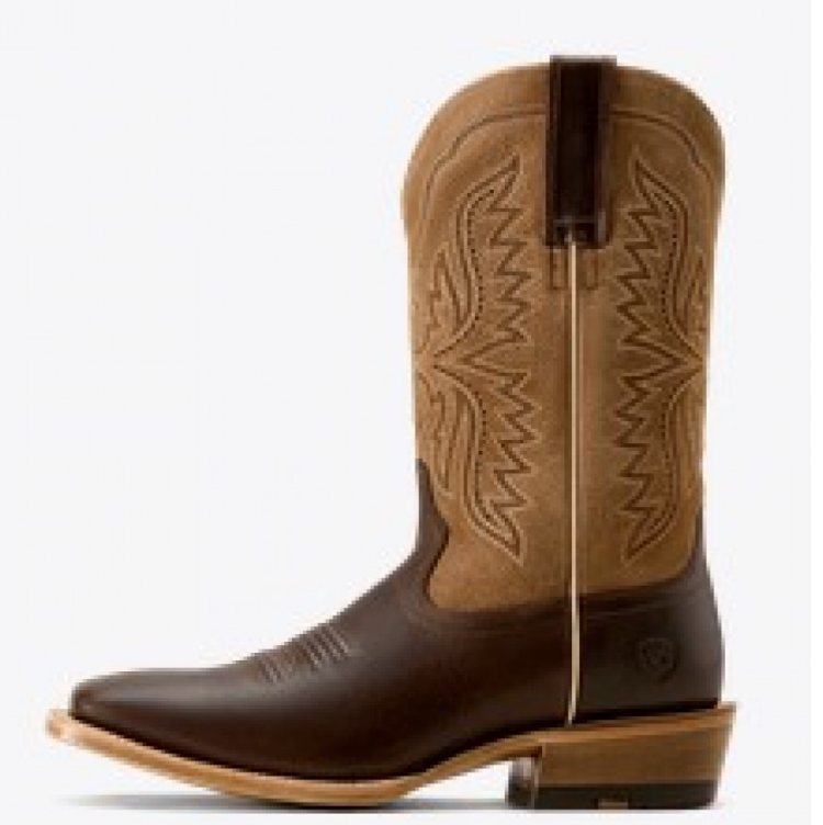 Ariat Men's Preston Wide Square Toe Cowboy Boot- Roasted Coffee - Irvine Tack & Western Wear