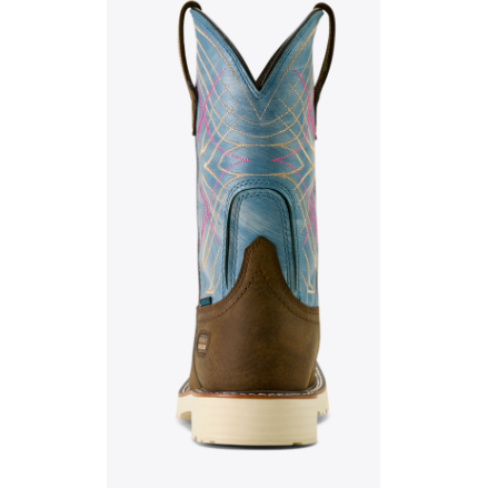 Ariat Women's Activator CSA H20 Wide Square Toe Steel Toe Work Boot- Dark Brown